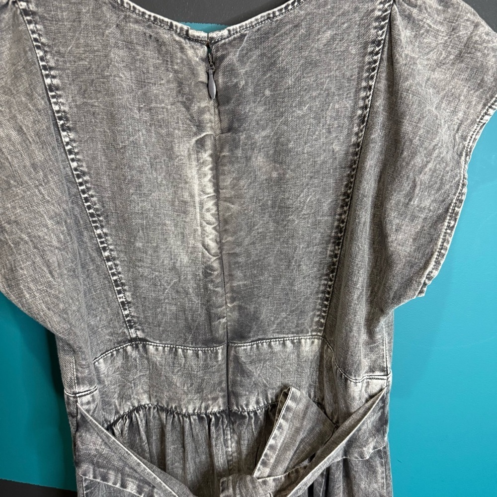 NWT Pilcro Charcoal Denim MIDI Dress with Zipper - Picture 9 of 16